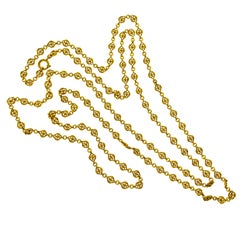 Antique 18 Karat French Long Chain, circa 1890
