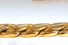 18 Karat Germany Tight Figaro Gold Necklace 151 Grams