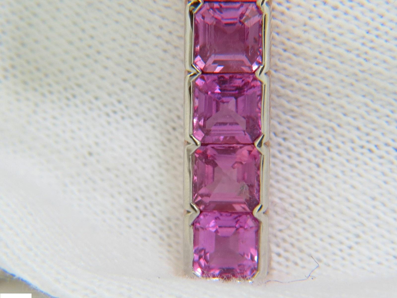 pink sapphire cross pendant