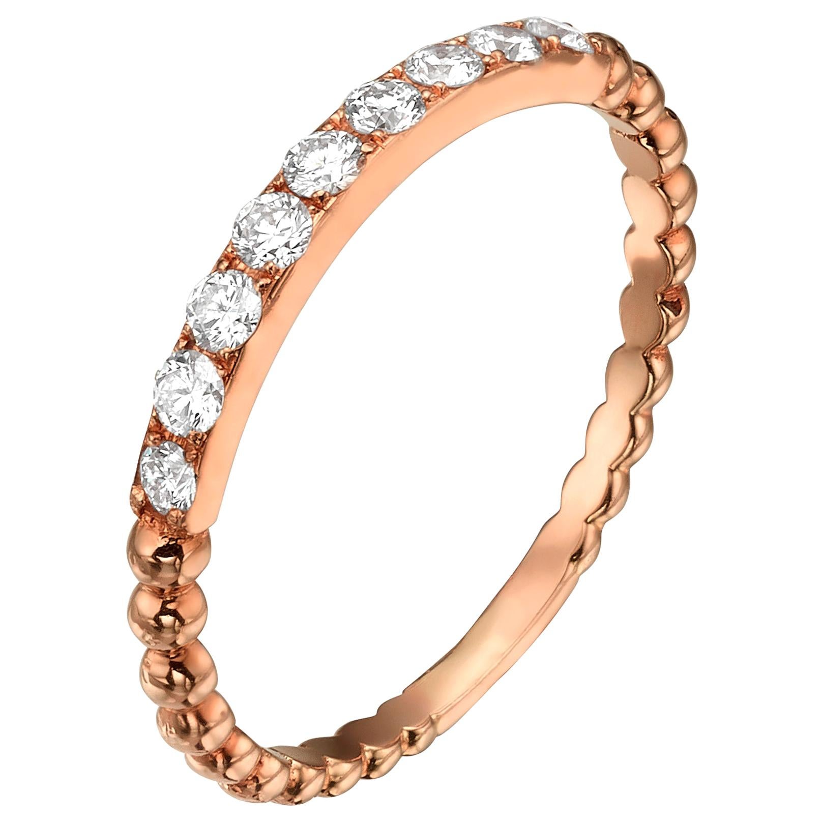 0.77 Carat Natural Padparadscha Sapphire and Diamond Ring Set in