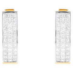 18 Karat Gold 1.1 Carat Diamond Cocktail Earrings