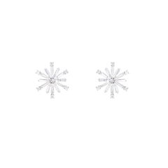 18K Gold 1.12ct Diamond Stud Earrings by Gems Paradise, India