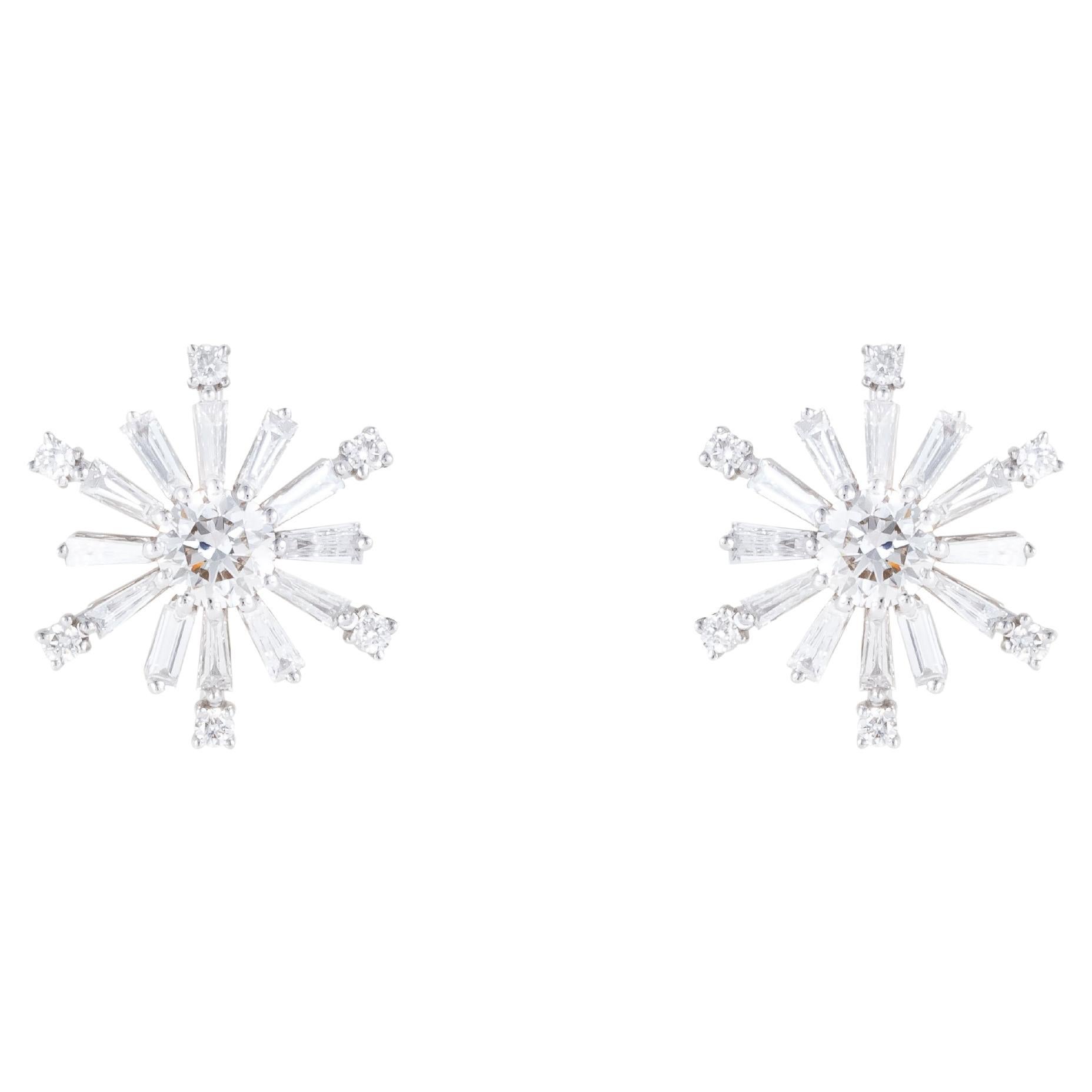 18 Karat Gold 1,122 Karat Diamant-Ohrstecker