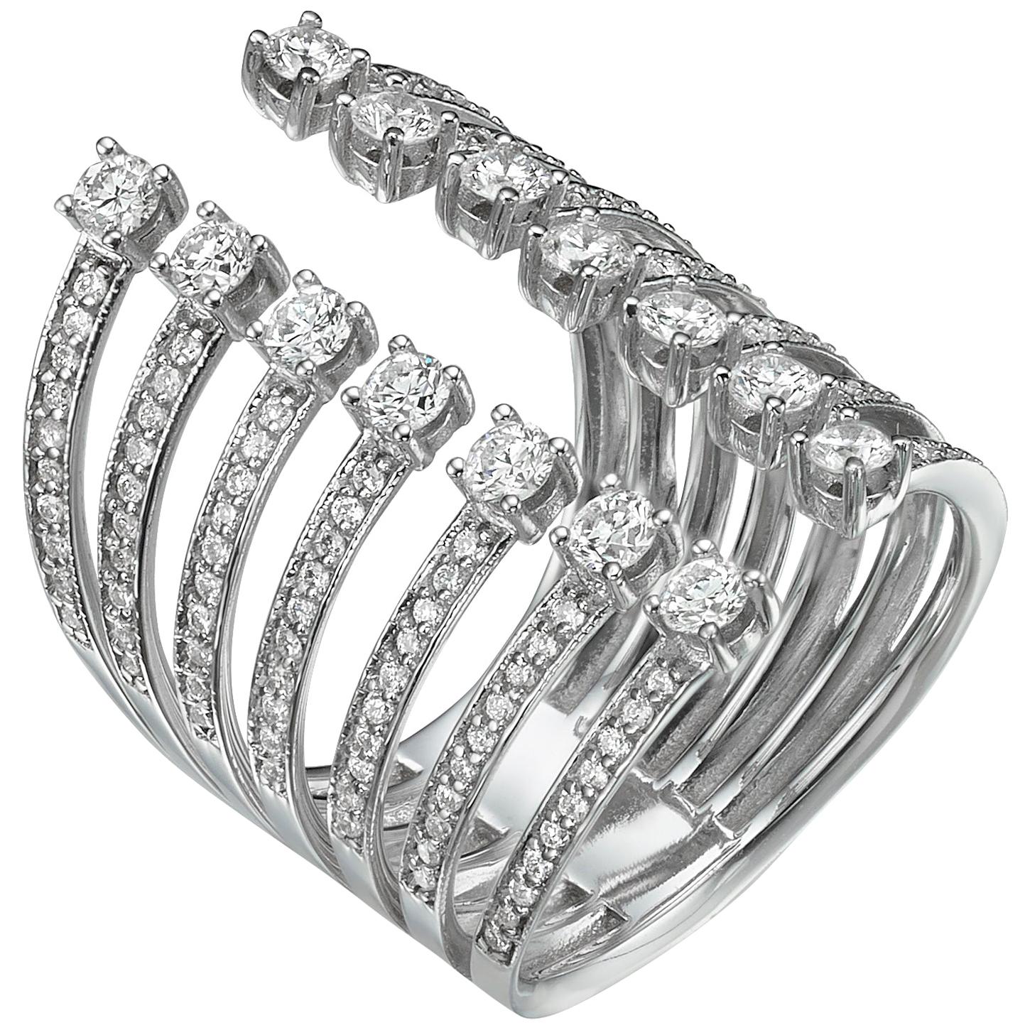 18 Karat Gold, 1.3 Carat, F Color, VS Clarity, MultiLayer Diamond