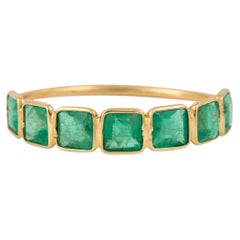 18K Gold 1.35ct Emerald Fashion Ring by Designer Gems Paradise