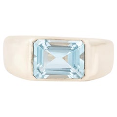 Anillo Cóctel Aguamarina Oro 18 Kilates 1,45 Quilates