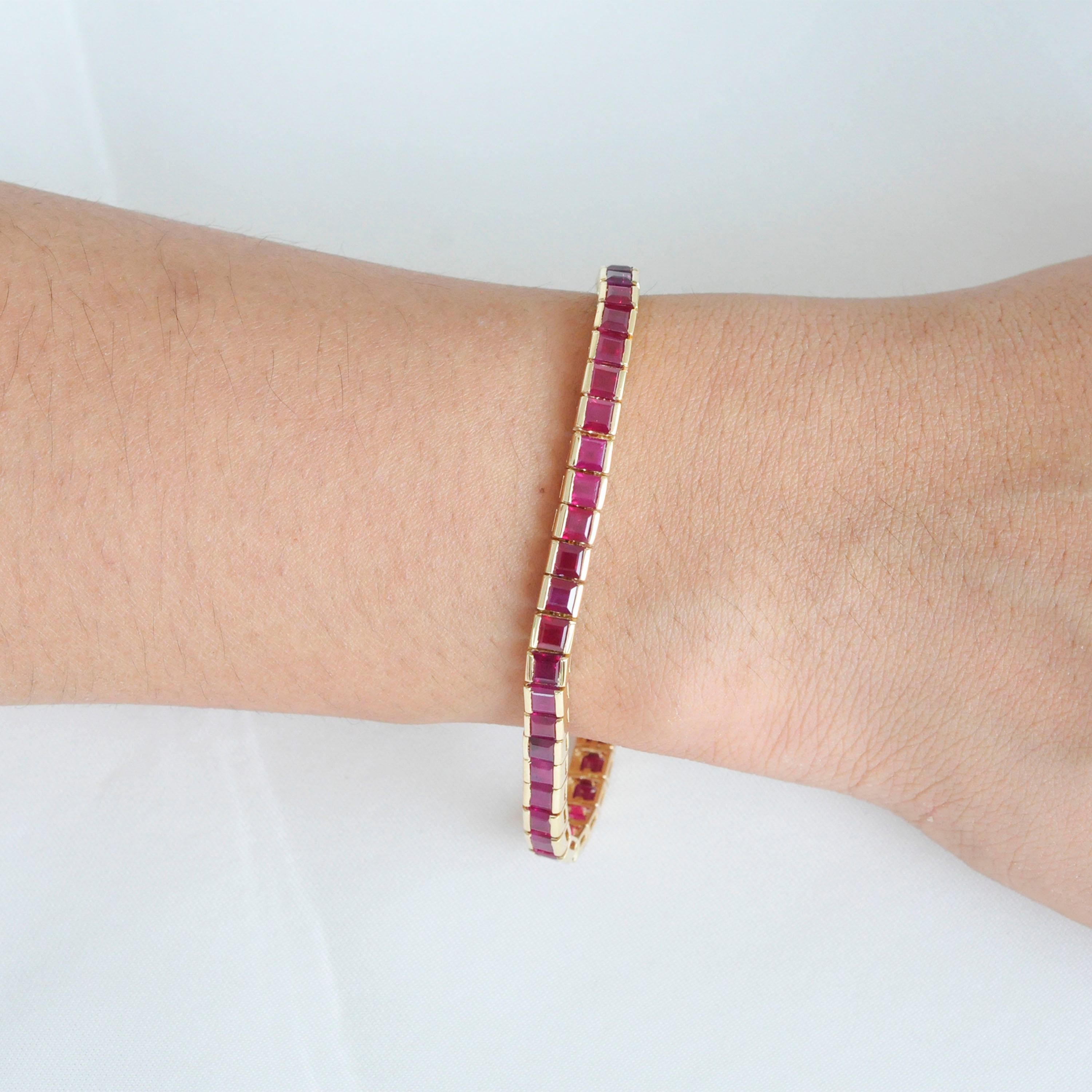 ruby tennis bracelet