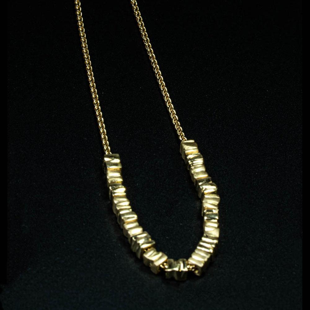 gold bead necklace mens