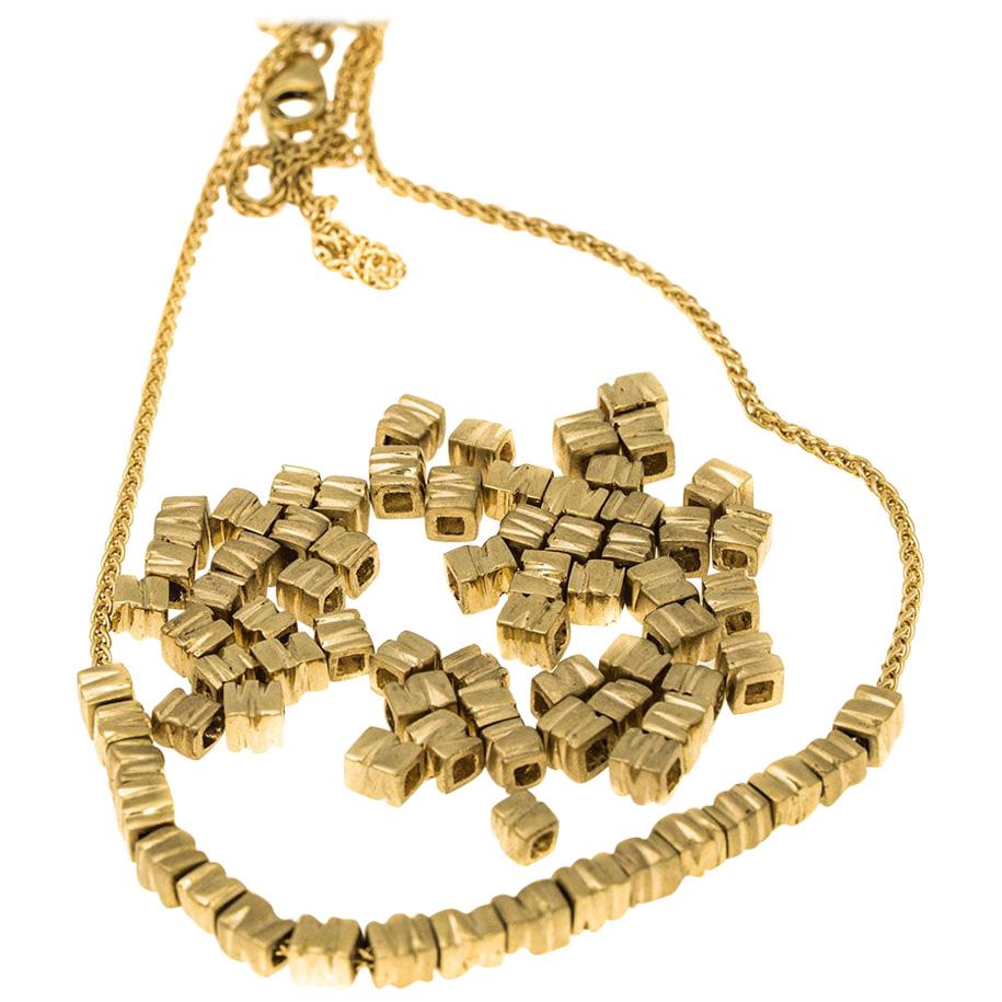 18 Karat Gold 18 Beads Necklace