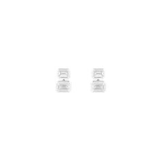 18 Karat Gold 2.09 Carat Diamond Stud Earrings