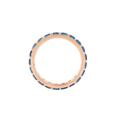 18 Karat Gold 2.15 Carat Sapphire Infinity Band Ring