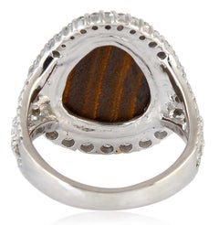 18 Karat Gold 2,25 Karat Opal Diamant-Ring