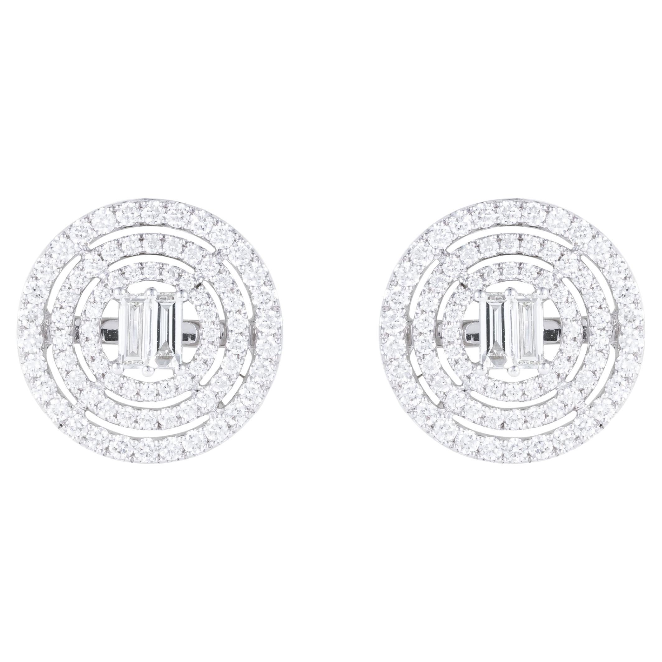 18 Karat Gold 2,266 Karat Diamant-Ohrstecker
