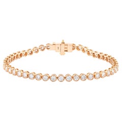18 Karat Gold 2.78 Carat Diamond Tennis Bracelet