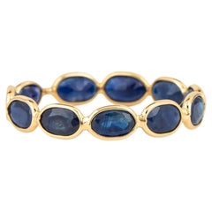 Anillo de oro de 18 quilates con zafiro de 3,2 quilates de Gems Paradise, India