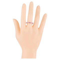 18 Karat Gold 3.29 Carat Pink Sapphire Infinity Statement Ring