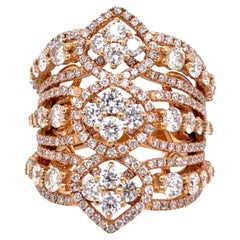 18 Karat Gold 4 Carat Diamond Ring