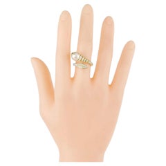 18 Karat Gold 6.25 Carat Diamond and Pearl Statement Ring