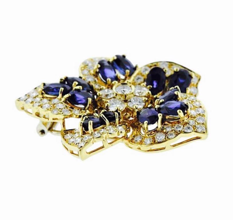 Stunning 18k Gold 6.50 cttw VS Diamond Sapphire Brooch Pin Pendant for Necklace

This impressive star shaped brooch is set in 18k gold, marked 
