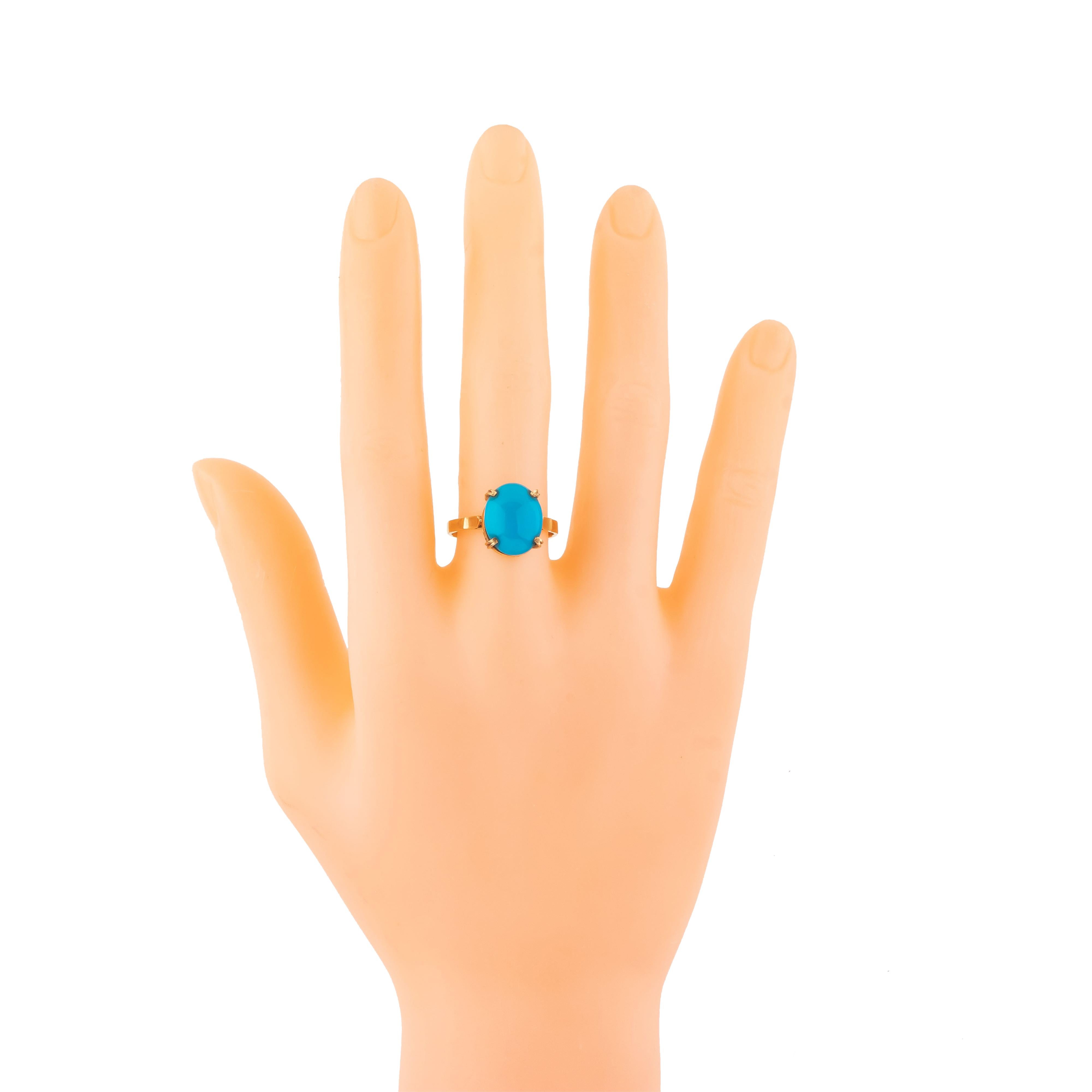Bague solitaire en or 18 carats avec tourmaline de 8,1 carats Neuf - En vente à Jaipur, IN