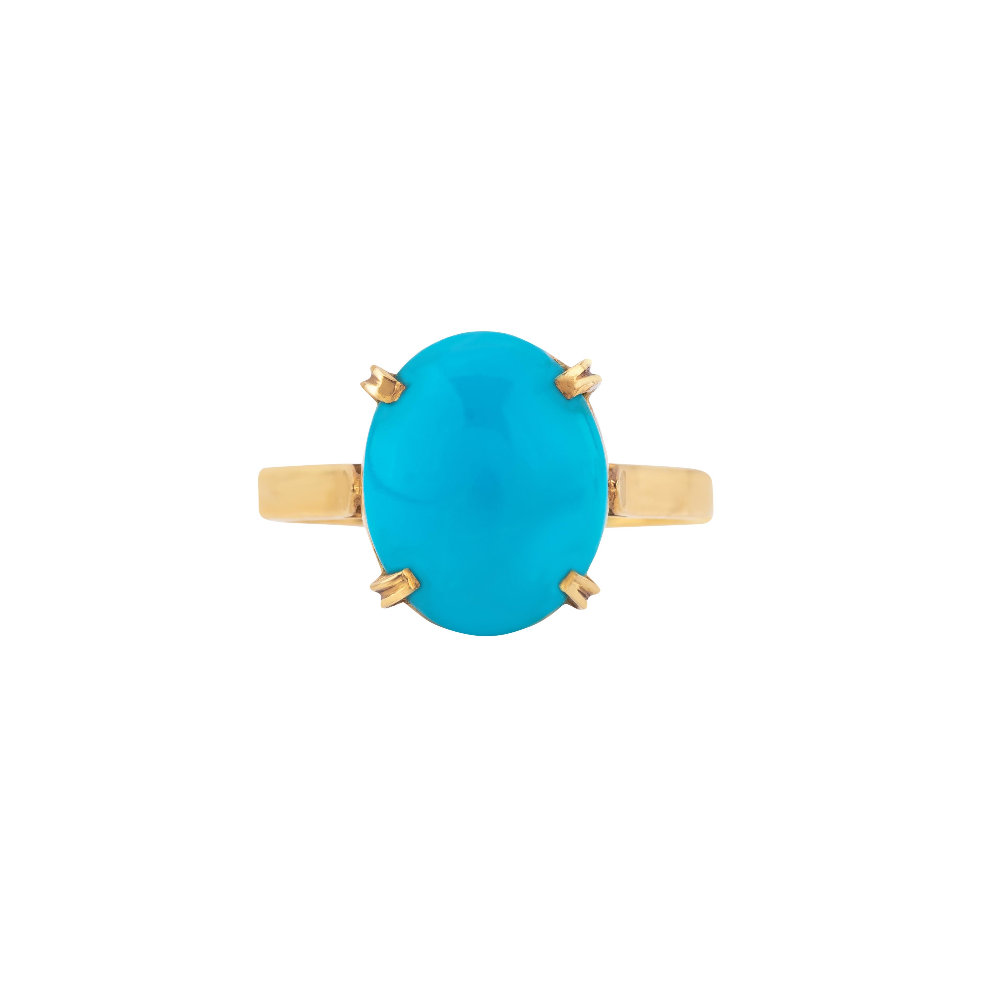 Bague solitaire en or 18 carats avec tourmaline de 8,1 carats Pour femmes en vente