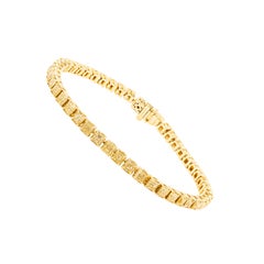 Bracciale tennis in oro 18 carati con diamante giallo da 8,95 carati