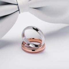 Alessa Men's Wedding Band 18 Karat White Gold Men's Collection