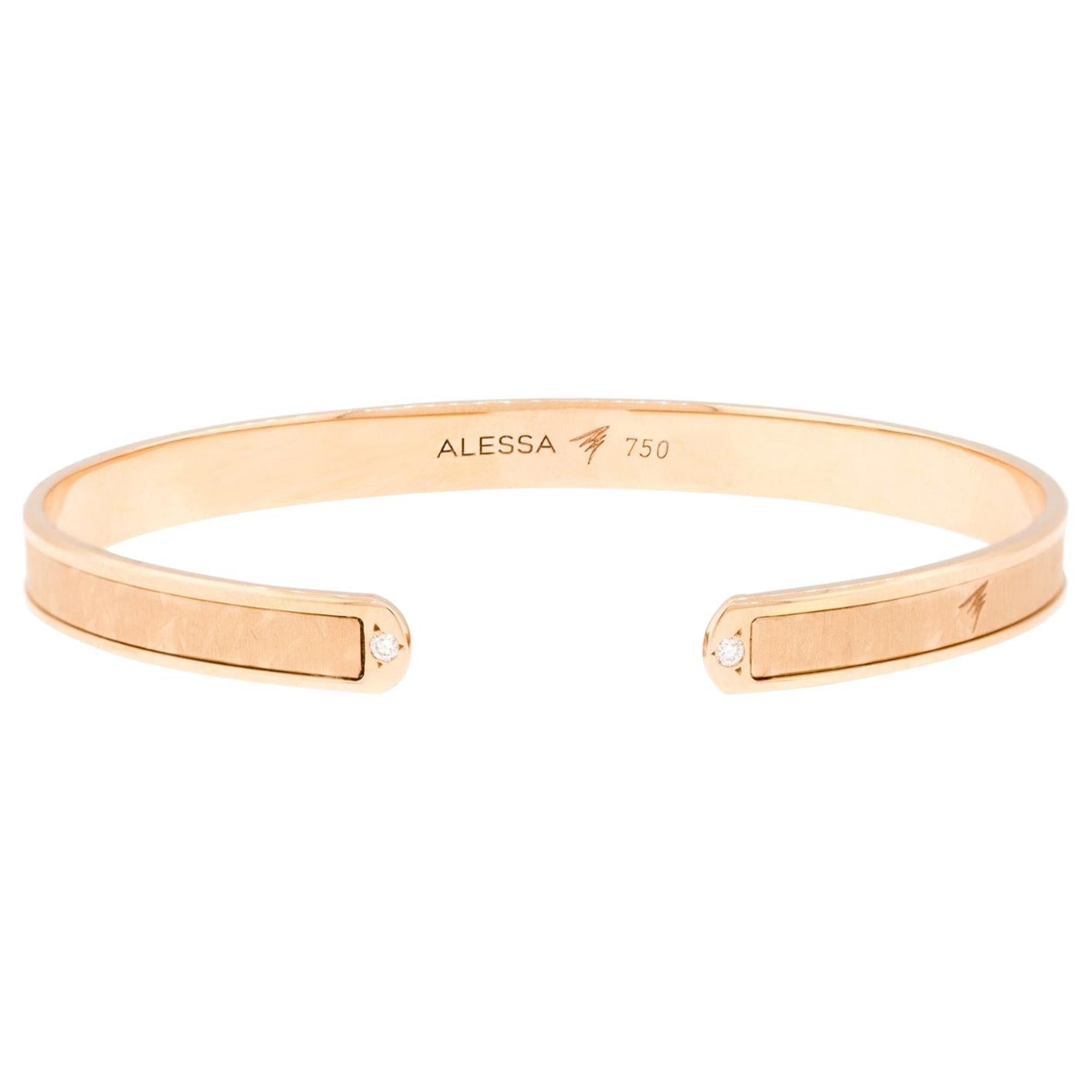 Alessa Spectrum Cuff 18 Karat Rose Gold Spectrum Collection For Sale