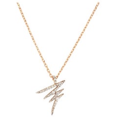 Alessa Mini Pave Chain Pendant 18 Karat Rose Gold Signature Collection