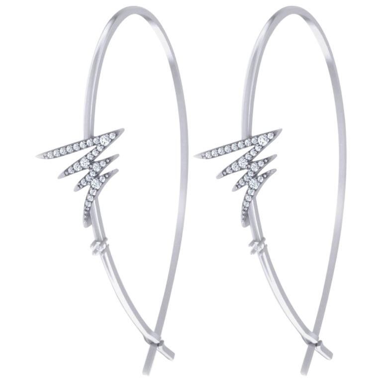 Alessa Nexus Earrings 18 Karat White Gold Signature Collection For Sale