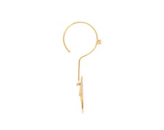 Alessa Anchor Mono Earrings 18 Karat Yellow Gold Signature Collection