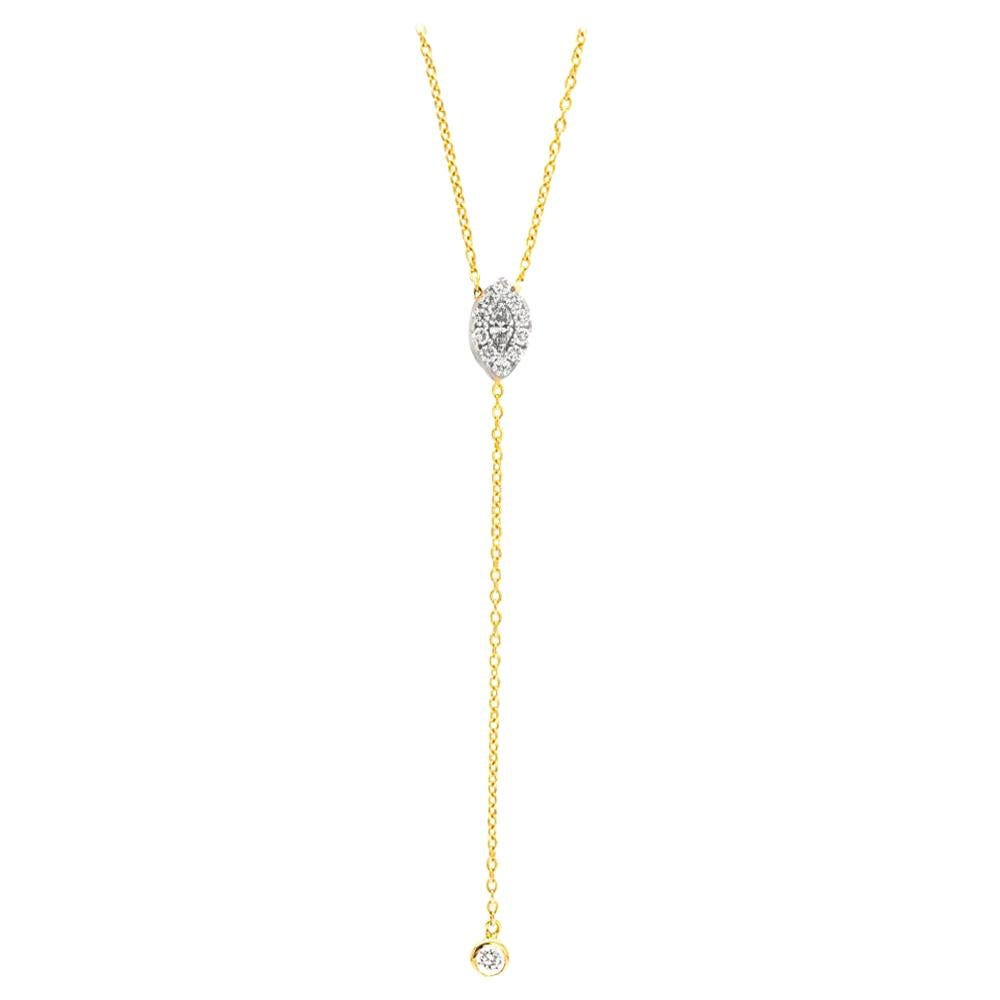  Alessa Marquise Momentum 18 Karat Yellow Gold Clique Collection For Sale