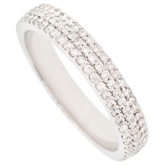 Alessa Domed Pave Ring 18 Karat White Gold Essentials Collection