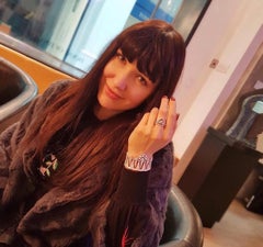 Alessa Arrow Bracelet 18 Karat White Gold Amara Collection