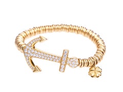 Anchor Bracelet 18 Karat Gold and 1.30 Carat Diamonds