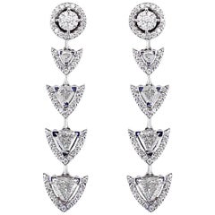Alessa Spear Earrings 18 Karat White Gold Amara Collection Alessa Spear Earrings 18 Karat White Gold Amara Collection