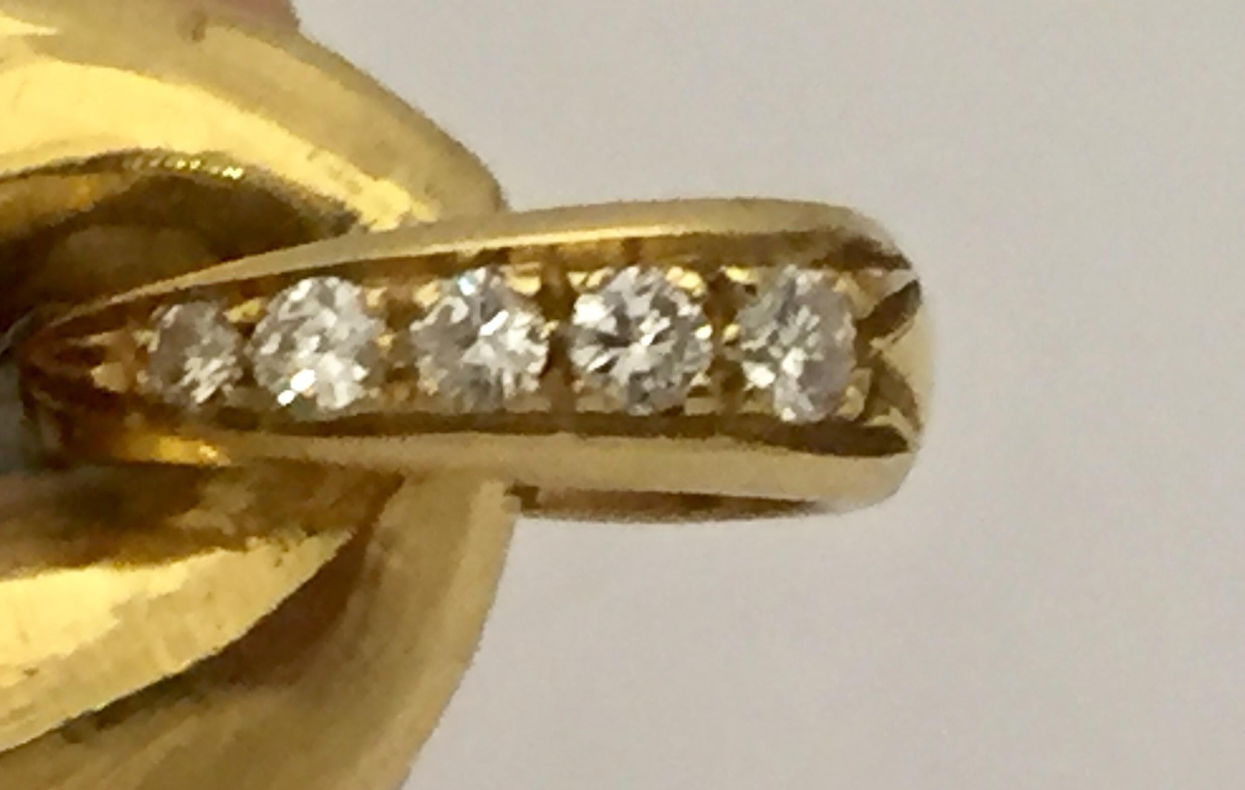 Women's or Men's 18 Karat Gold and Diamond 'Panthère' Pendant from Cartier