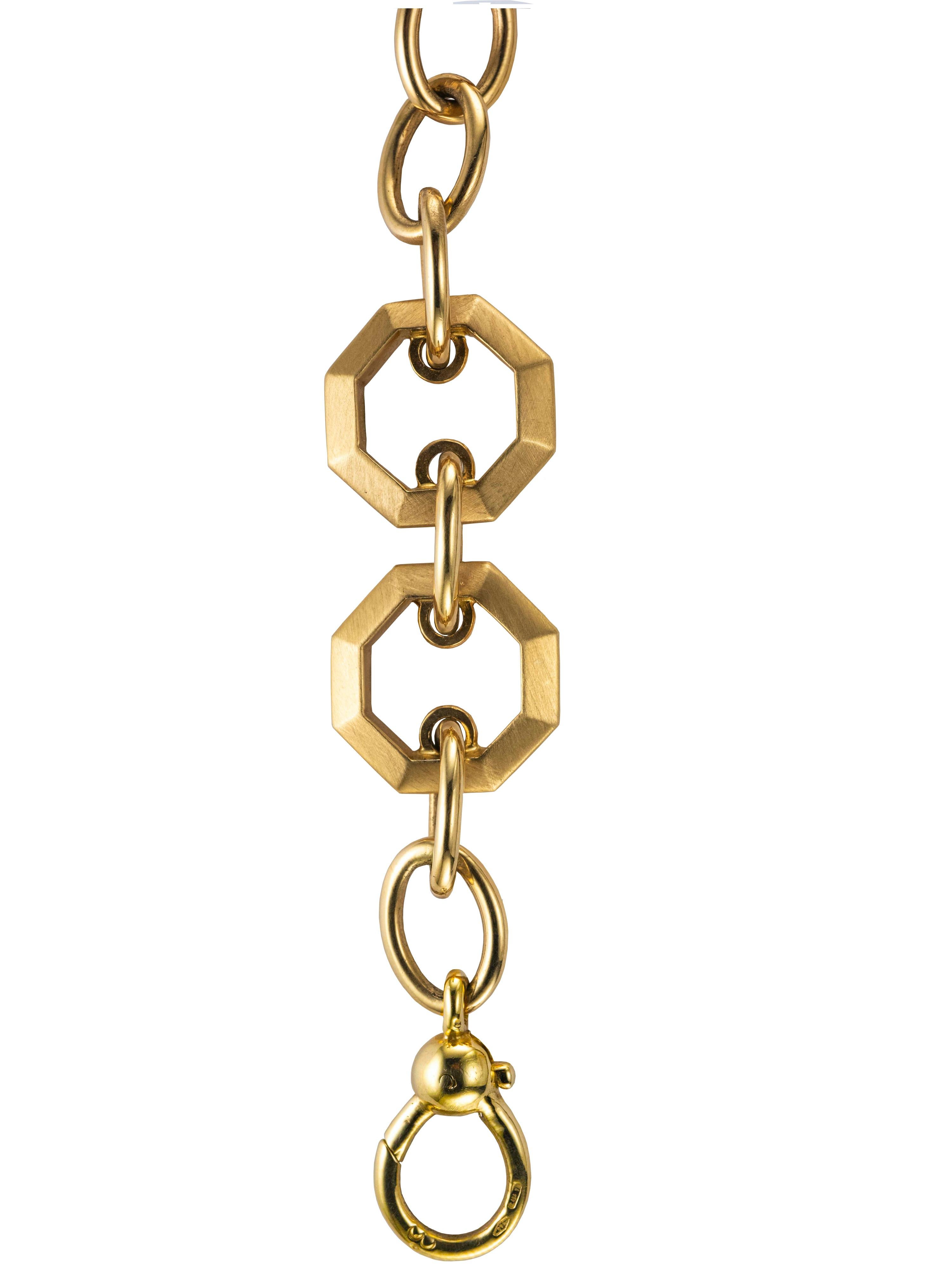 Moderno Set di catene e bracciali in oro 18 carati e diamanti in vendita