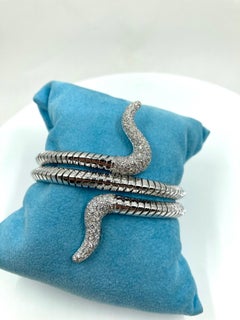 18 Karat Gold and Diamonds Italian Bracelet