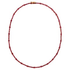 18 Karat Gold and Ruby Rivulet Necklace