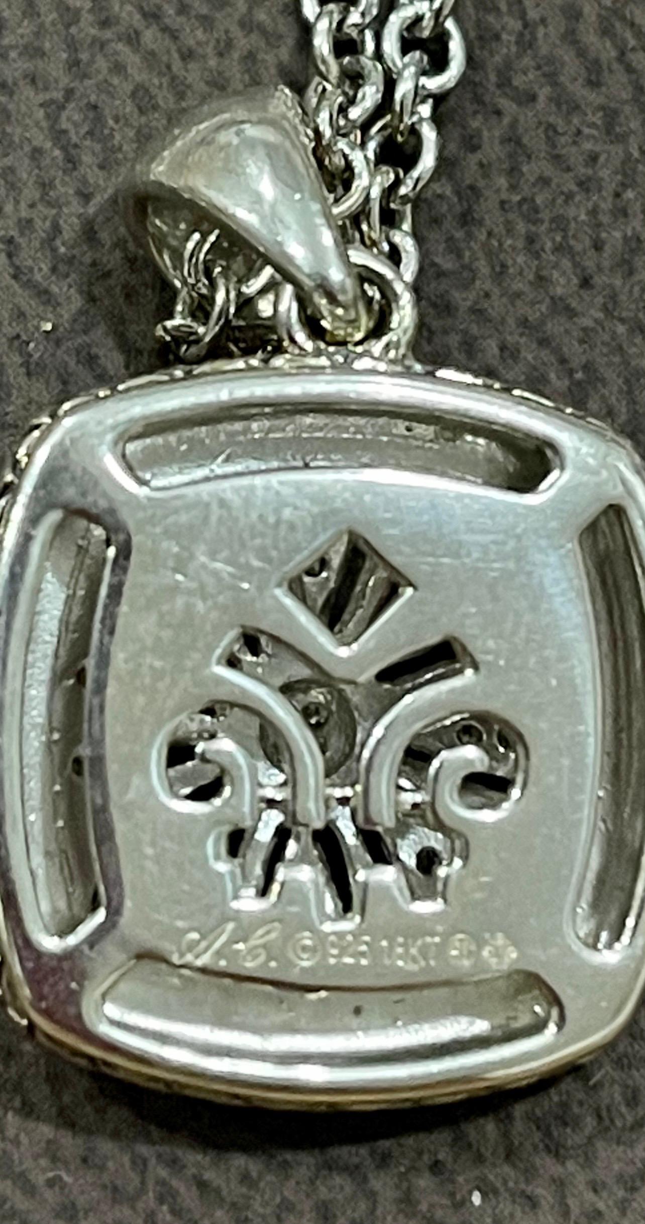 silver designer pendant