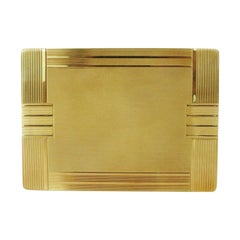 Vintage 18-Karat Gold Art Deco Cigarette Case