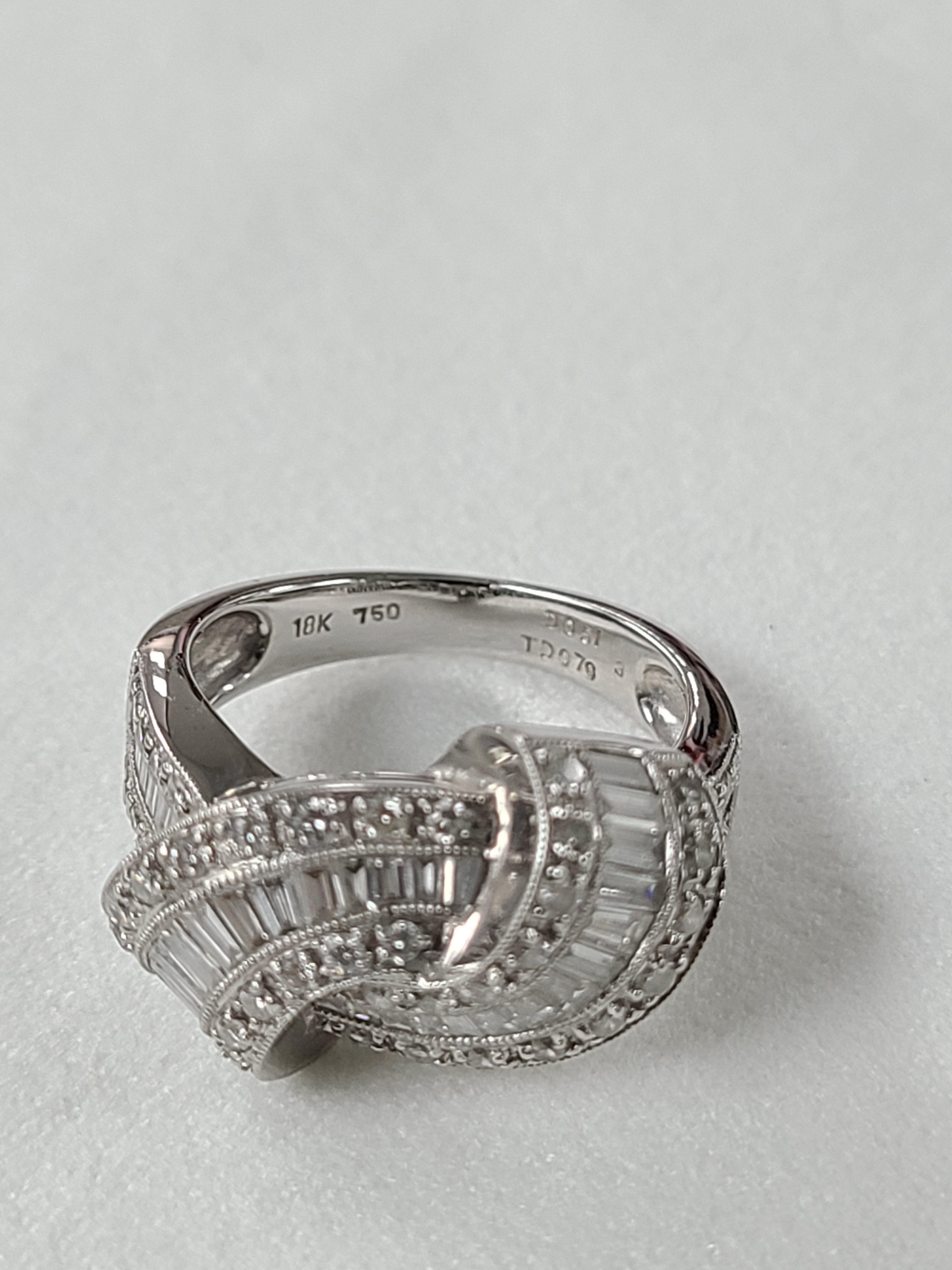 Women's 18 Karat Gold Art Deco Diamond Ring