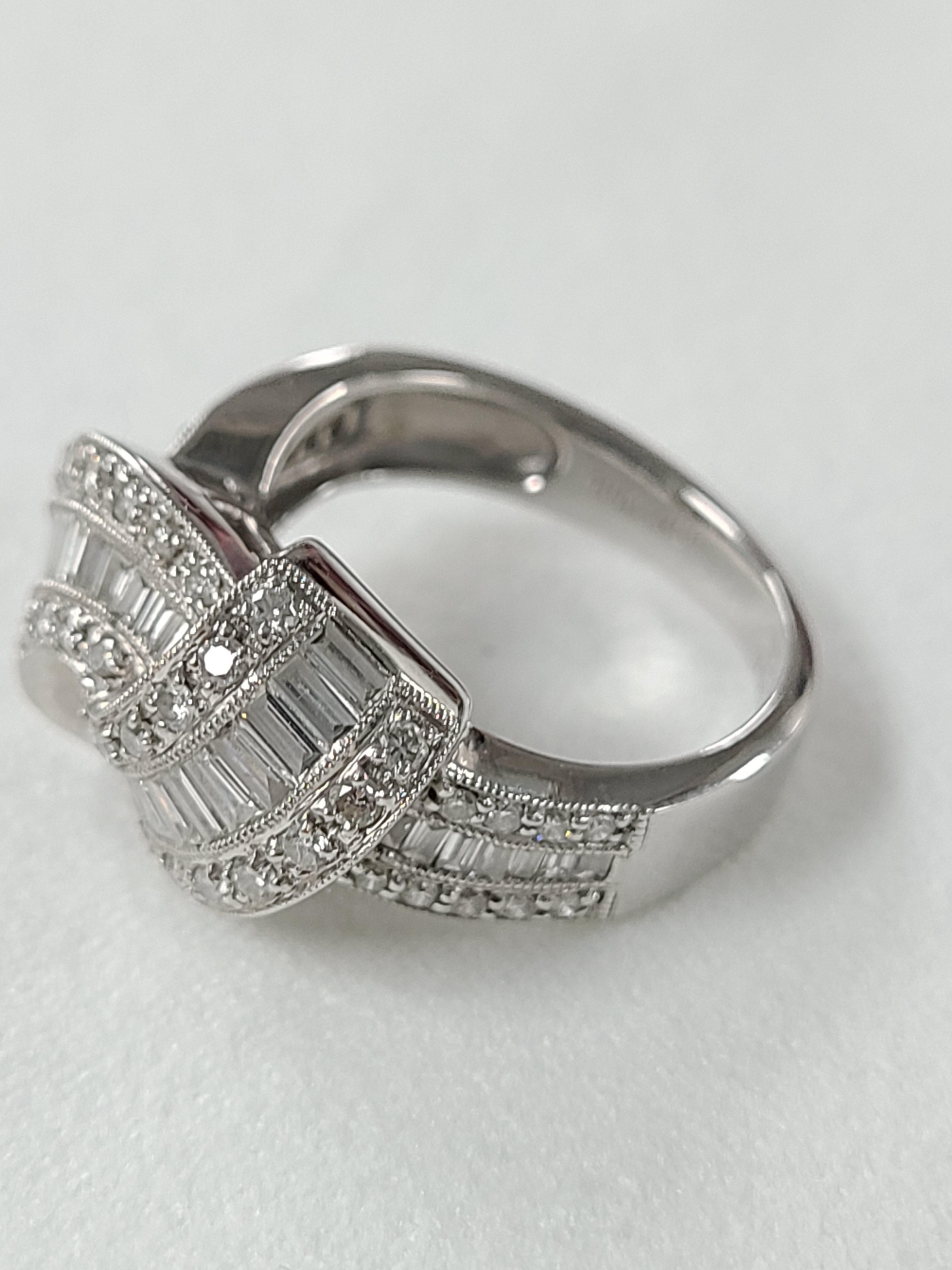 18 Karat Gold Art Deco Diamond Ring 4