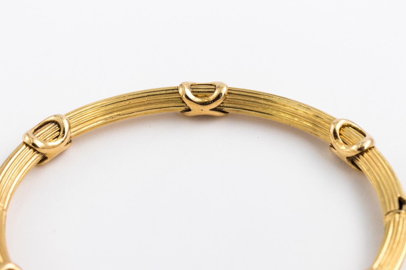 18 Karat Gold Bangle Bracelet 6