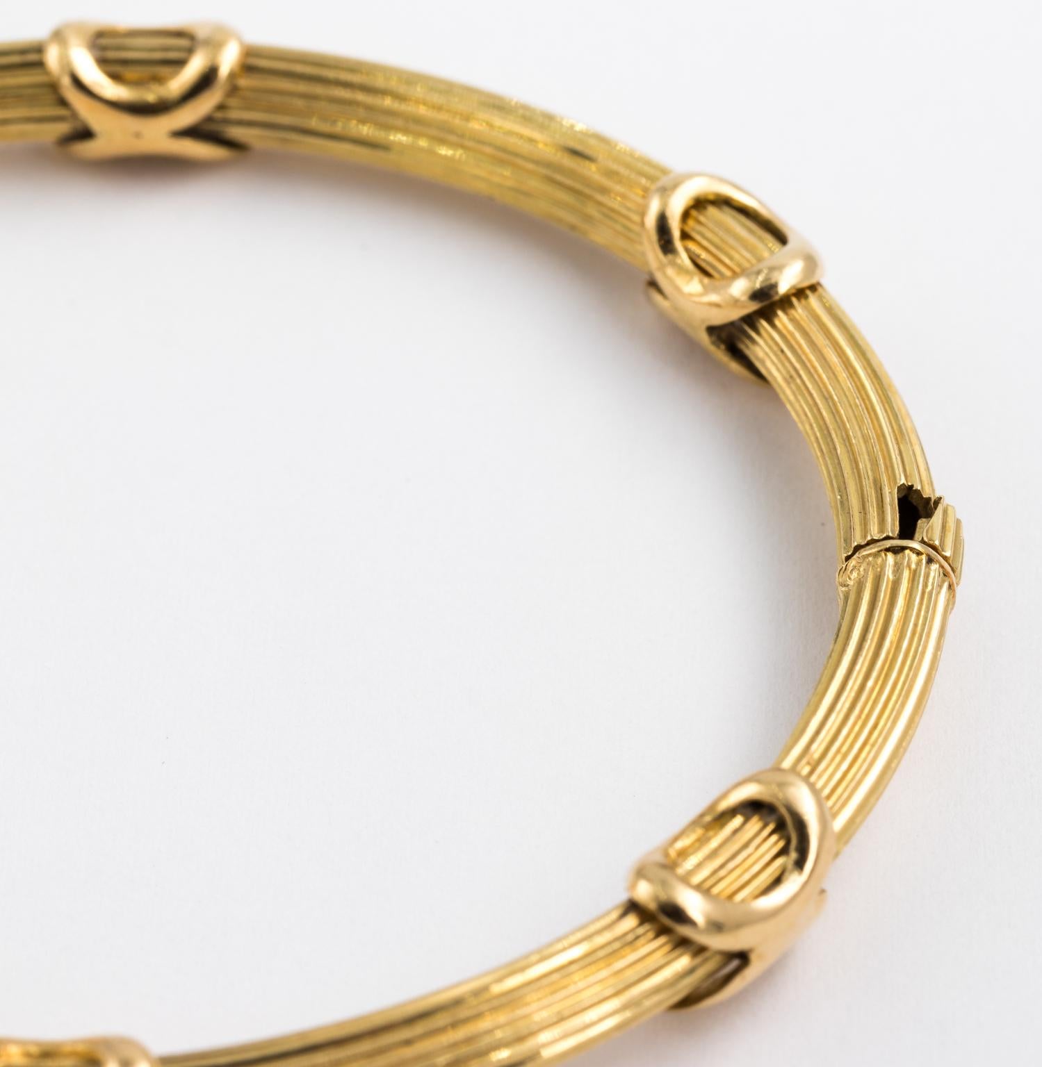 18 Karat Gold Bangle Bracelet 7