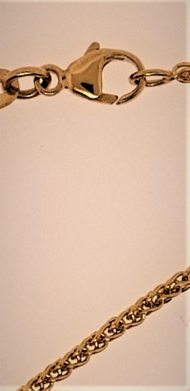18 Karat Gold, Bi-Color Tourmaline '22.46 Carat' Diamond '0.59 Carat' Pendant In New Condition For Sale In Boca Raton, FL