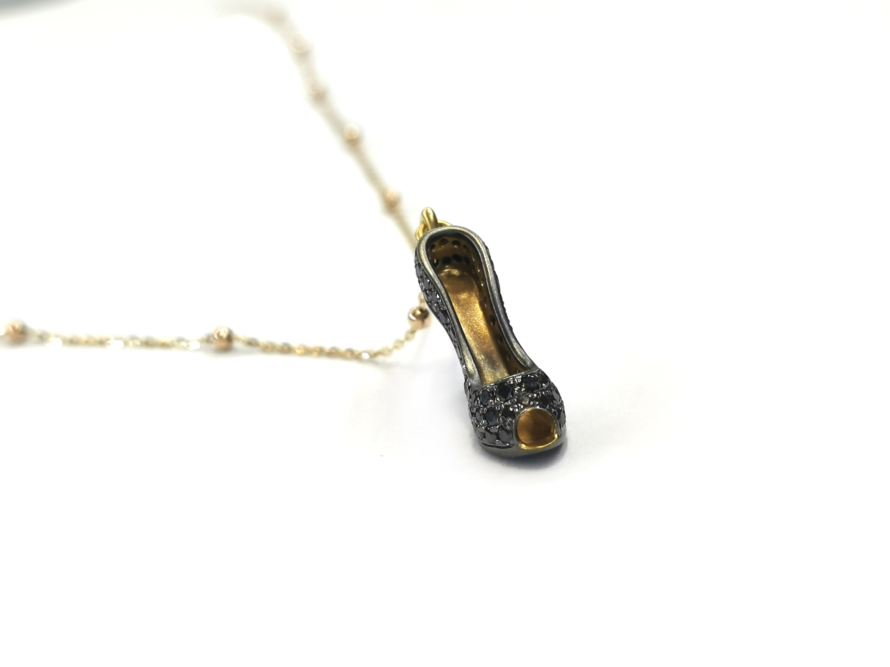 high heel necklace