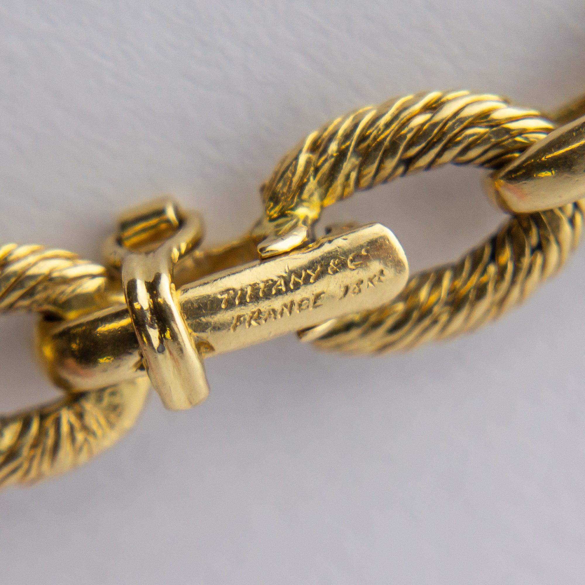 18 Karat Gold Bracelet by Georges L'Enfant for Tiffany & Co. In Good Condition In Brisbane City, QLD