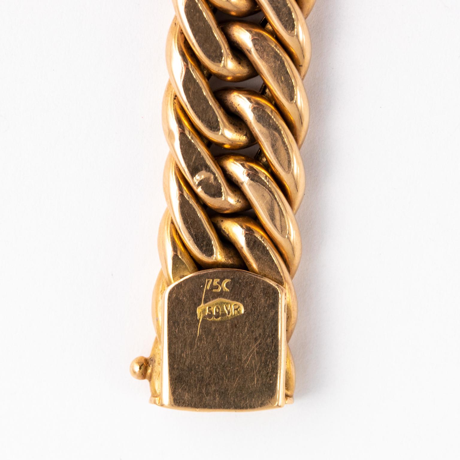 Contemporary 18 Karat Gold Bracelet